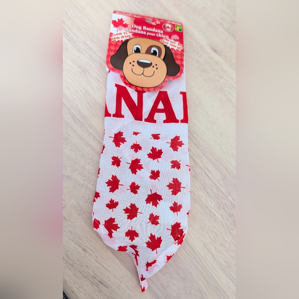 Brand New Dog Bandana - Canada Themed